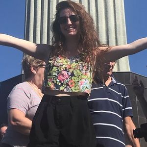 Small floral crop top